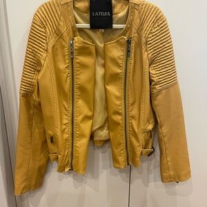 Women's Yellow Bomber Jacket
